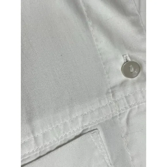 Abercrombie & Fitch White Shirt Dress XS Petite Button Front Casual - Picture 5 of 7
